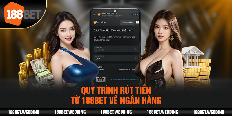 Quy trình rút tiền từ 188BET về ngân hàng